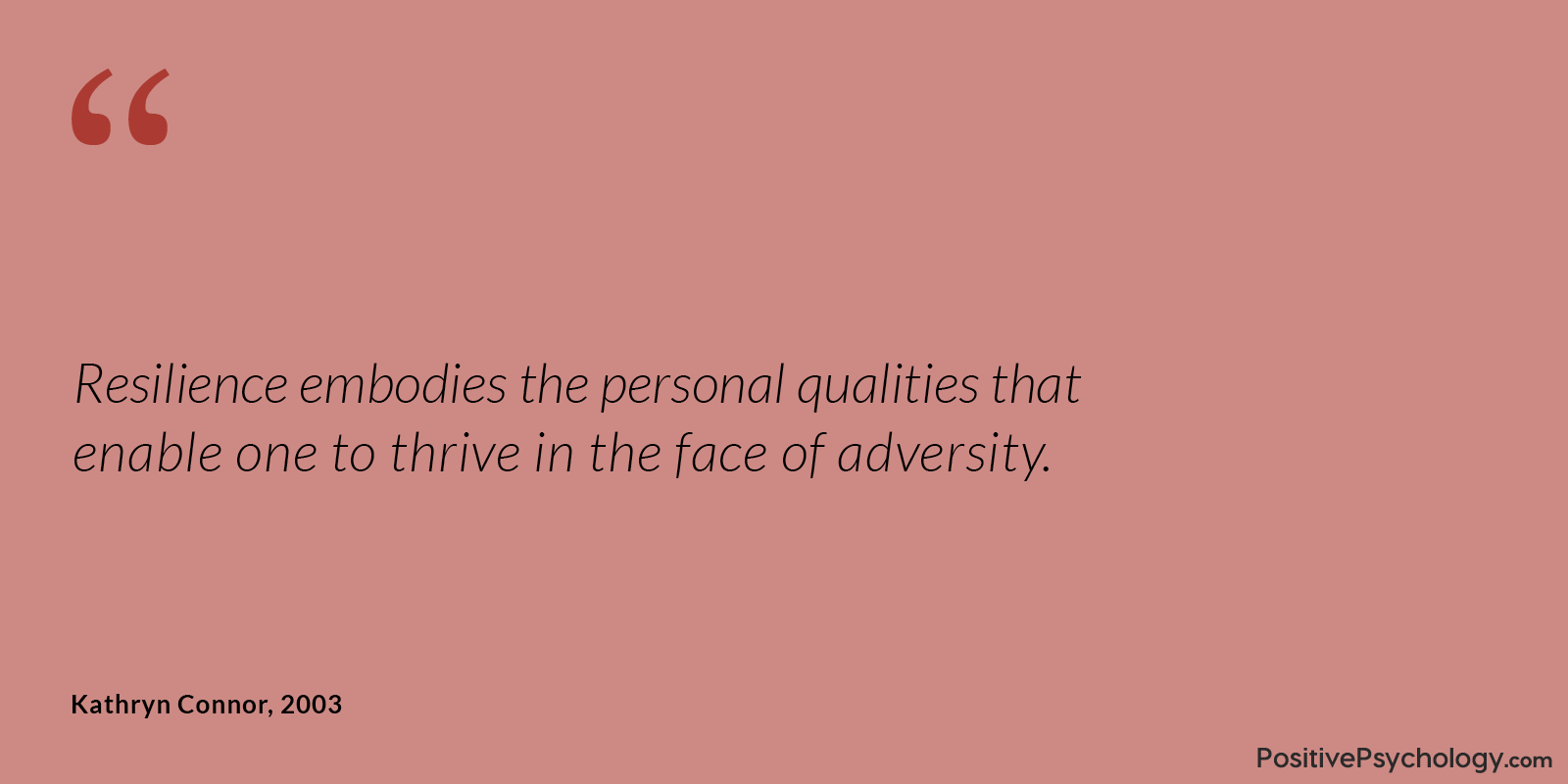 Connor 和 Davidson 名言