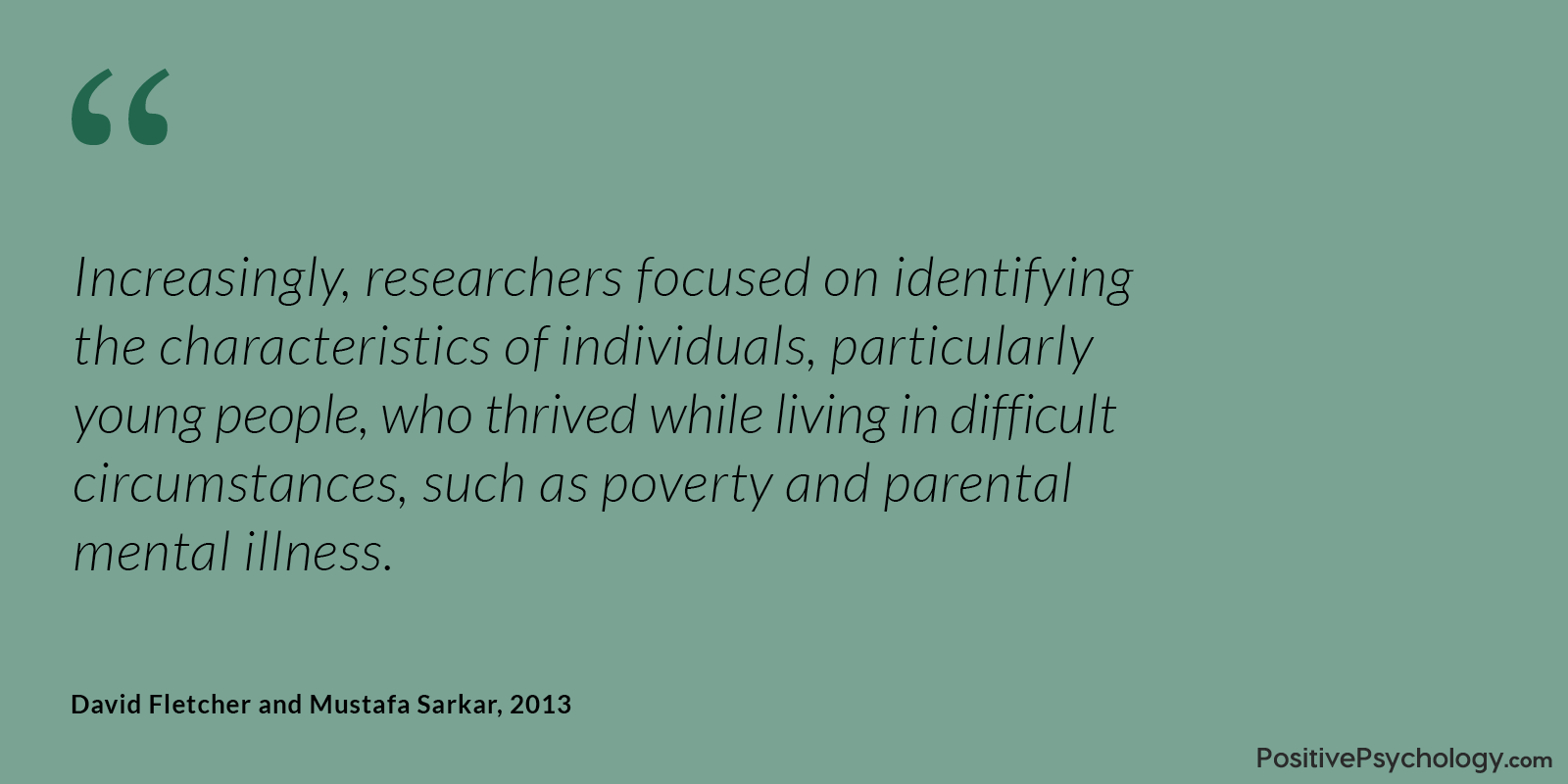 Fletcher 和 Sarkar 复原力困难情境名言