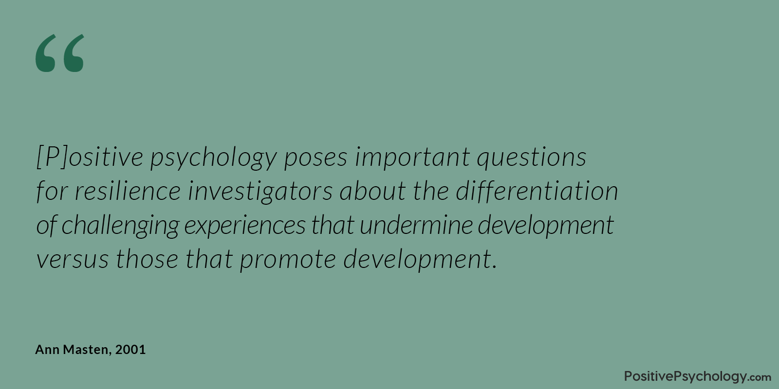 Masten 促进发展复原力名言