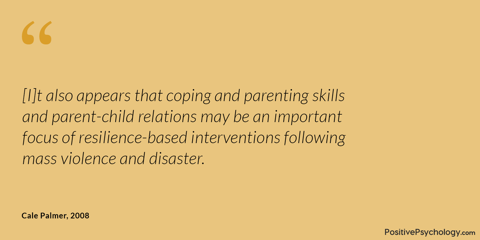 Palmer 家庭复原力名言