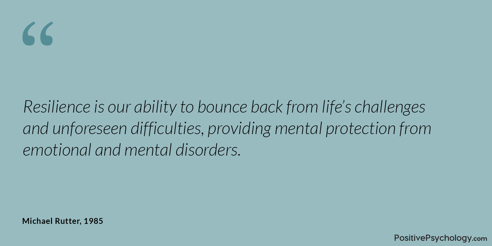 Rutter 复原力反弹名言