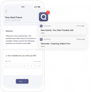 Quenza应用 Quenza远程心理疗法示例
