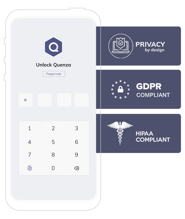 Quenza HIPAA合规心理教育工具