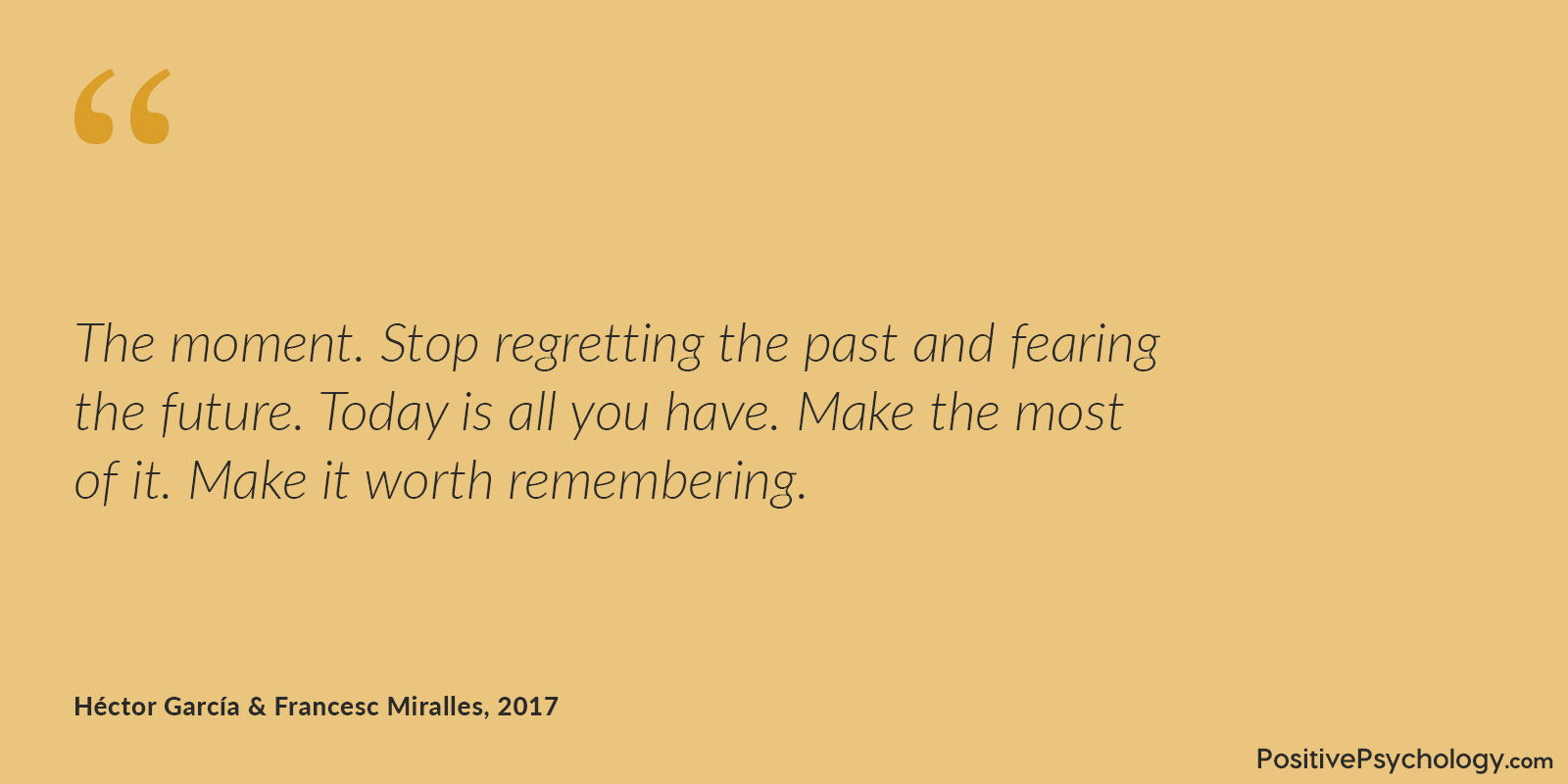 停止害怕未来 停止后悔过去