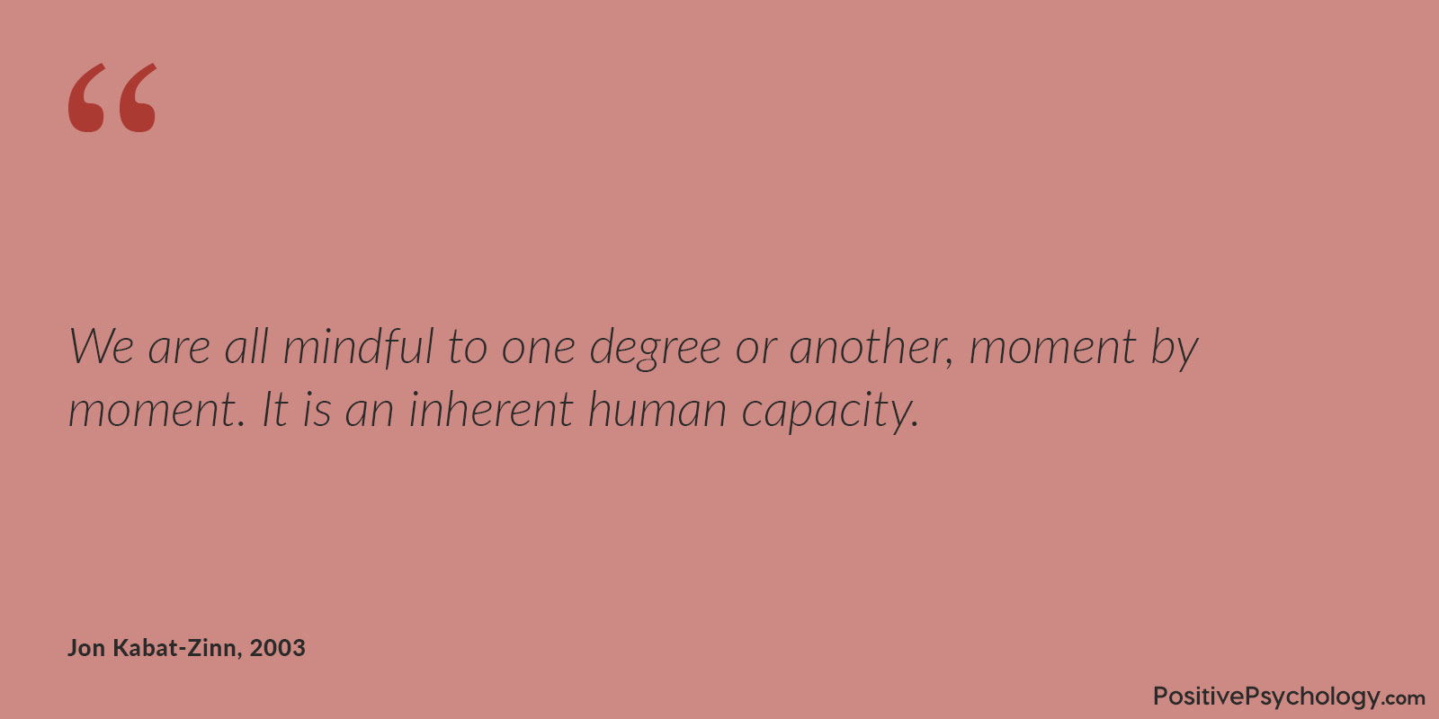 正念是人类的能力 人类的能力