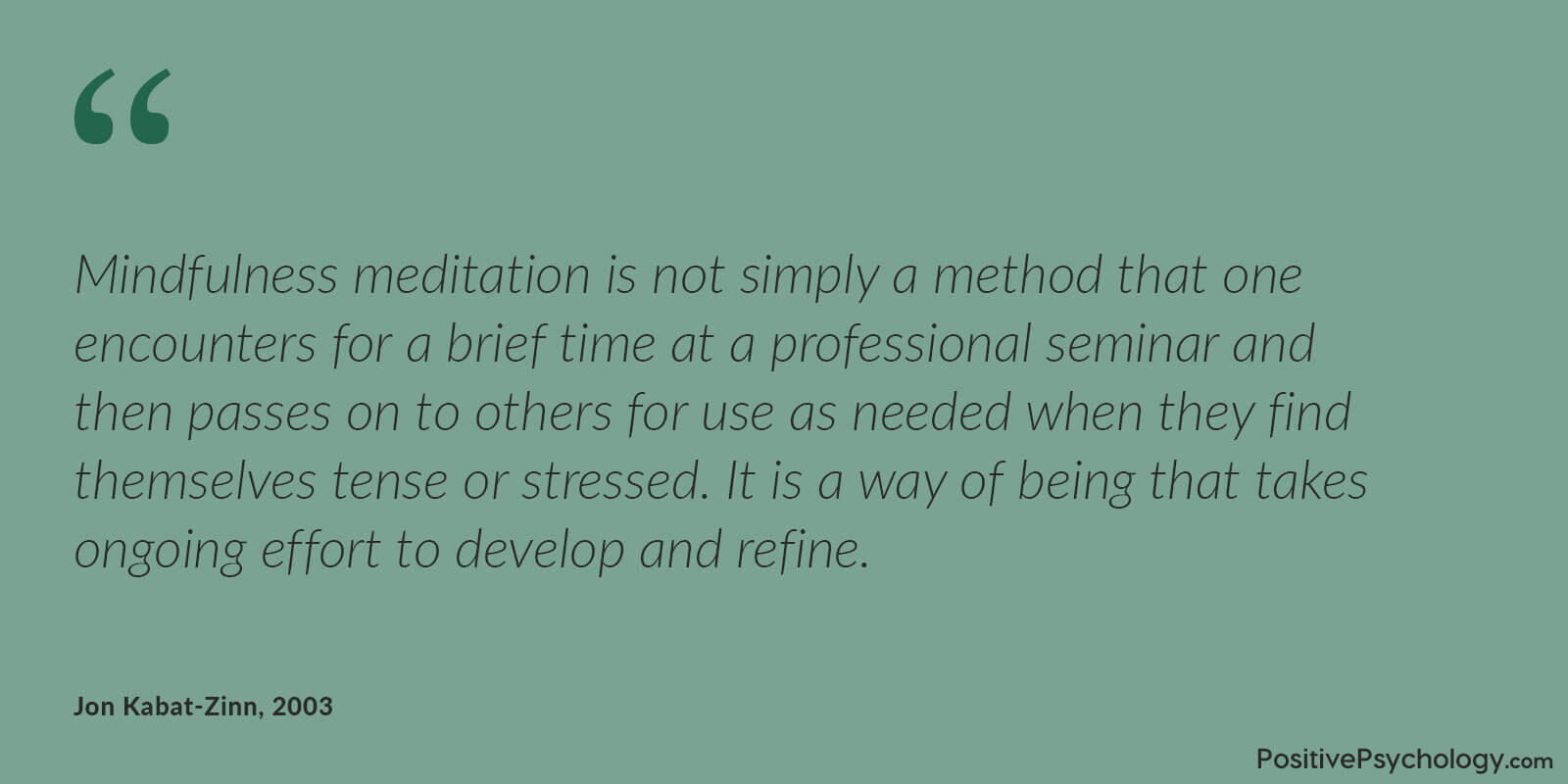 正念需要发展和完善 正念是一种持续的努力