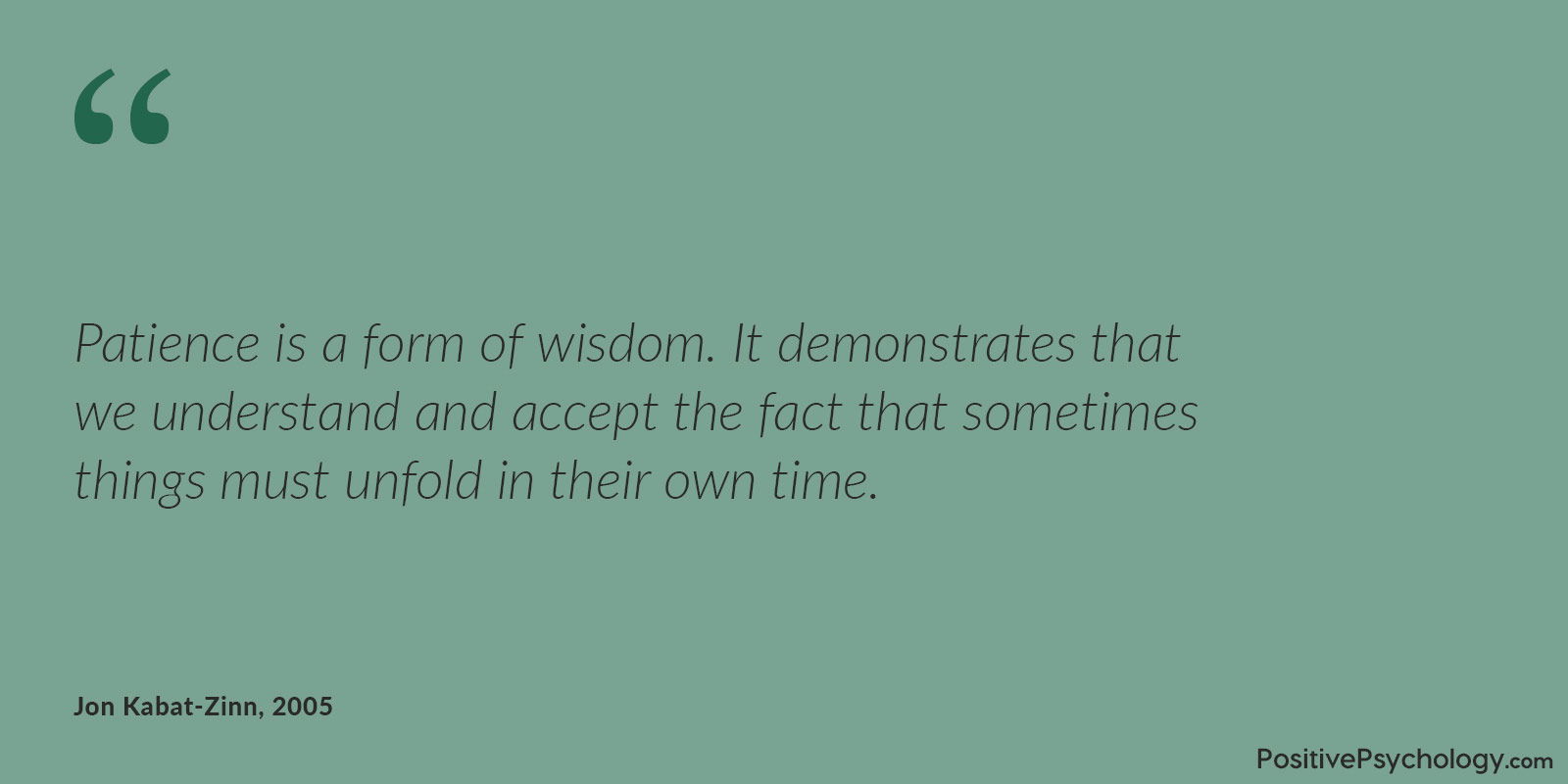 正念是一种智慧 耐心是一种智慧