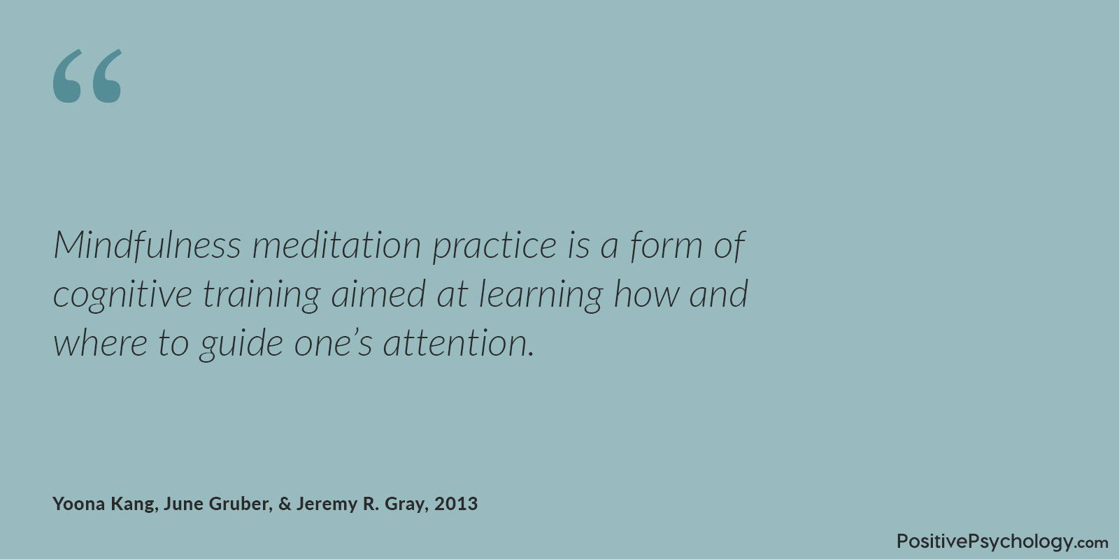 正念是关于引导注意力 正念是认知训练