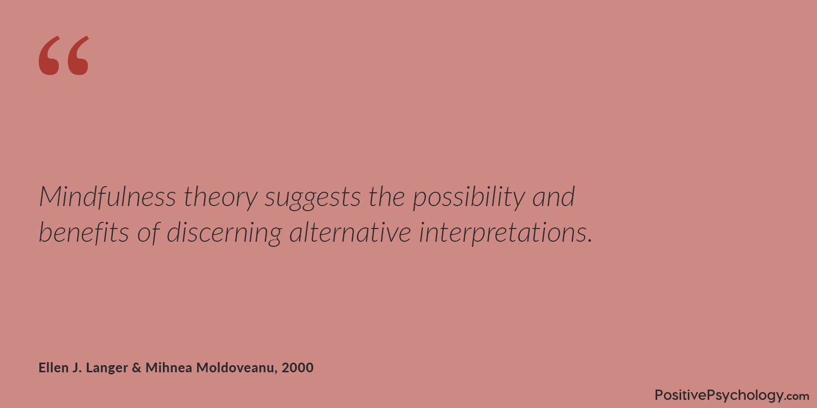 正念能带来替代解释的好处 正念能辨别替代解释