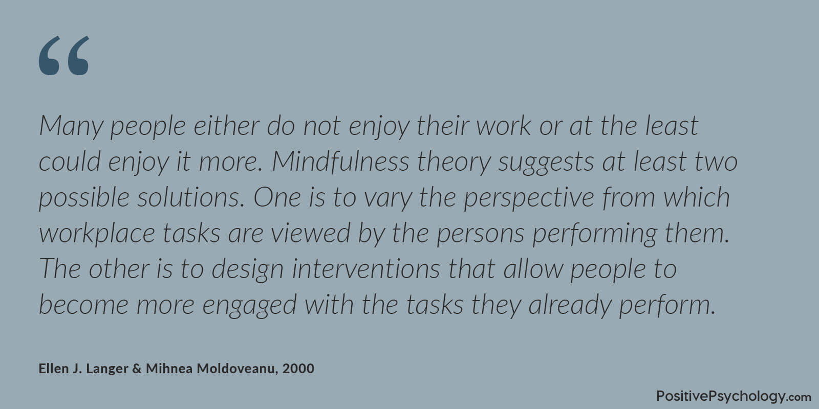 正念改变了人们对工作的看法 正念使人们更能投入工作