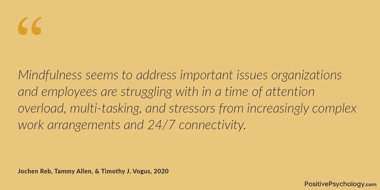 正念可以在组织中很重要 正念可以在工作中有所帮助