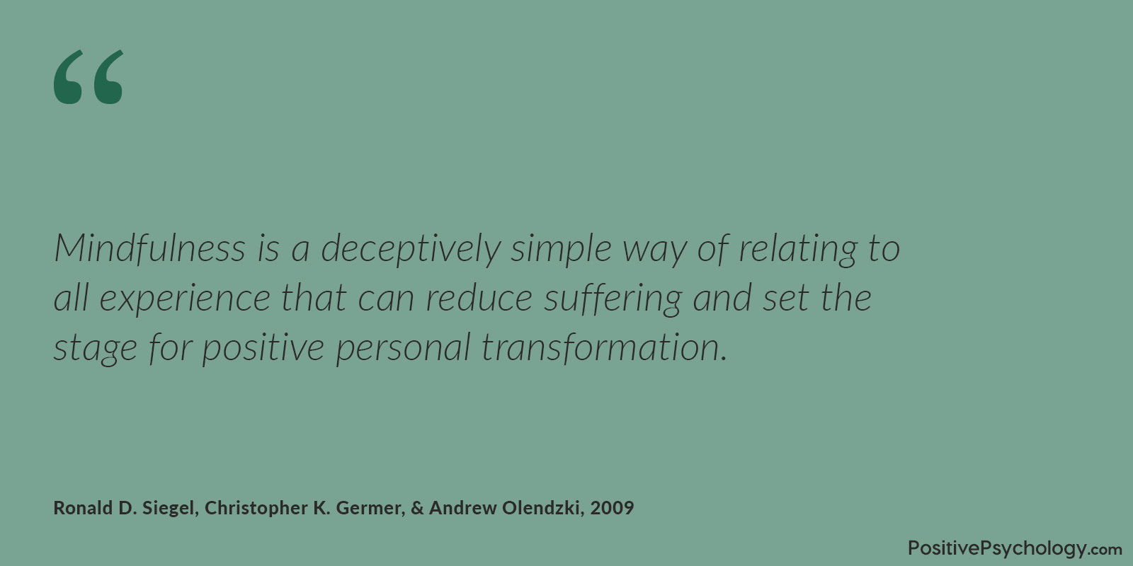 正念的个人转变 正念的个人转变