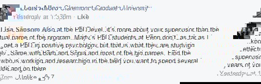 积极心理学博士学位项目的Facebook