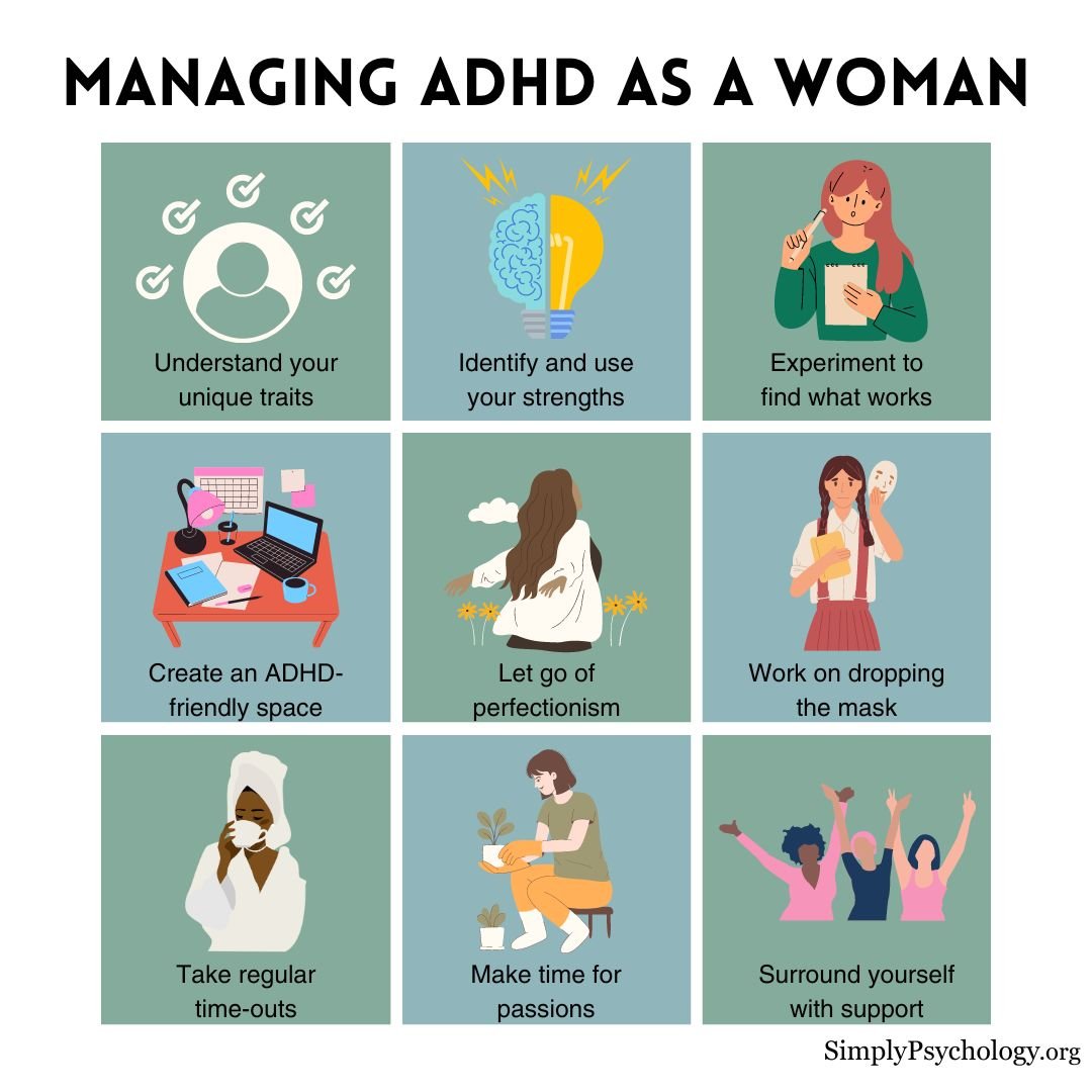 管理ADHD的女性