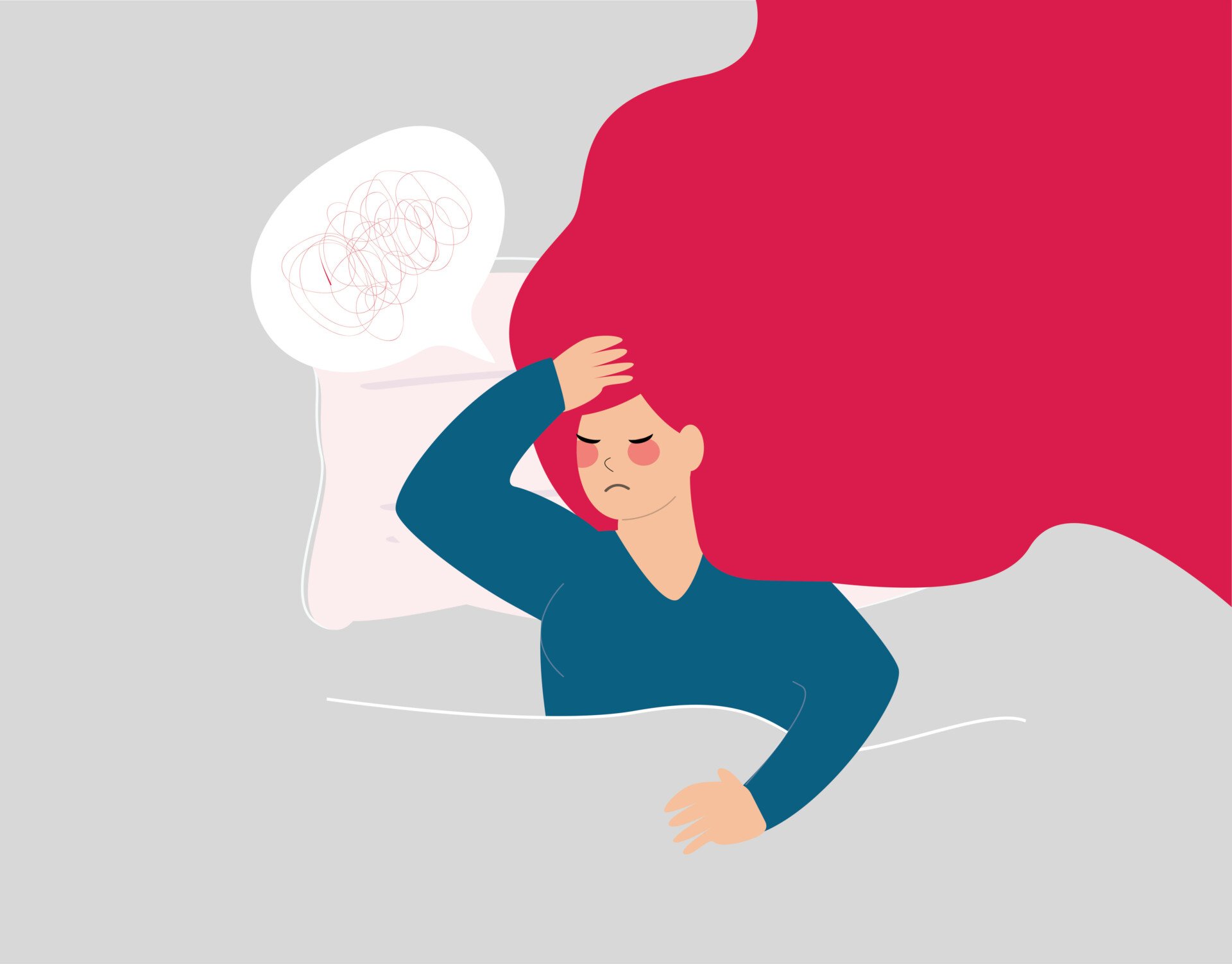 广泛性焦虑障碍的女性睡眠质量较低且有重复性的消极思维