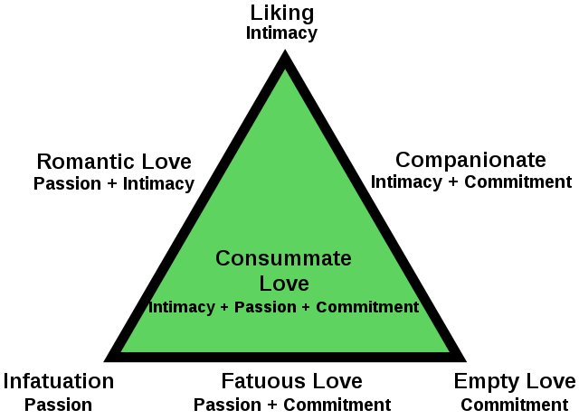 斯滕伯格的三角理论和八种类型的爱